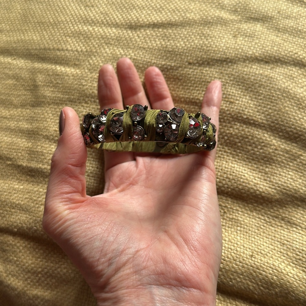 J. Crew rhinestone statement bracelet